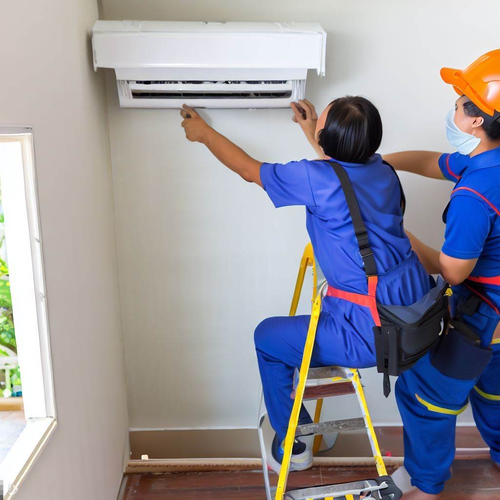 Instalacion aire acondicionado inverter frio calor en Onil 